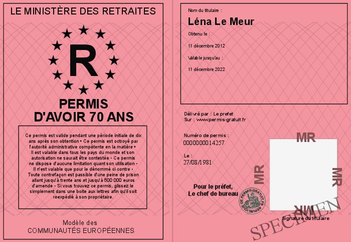 diplome anniversaire 70 ans gratuit